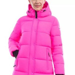 BCBGENERATION Women's Hooded Puffer Coat